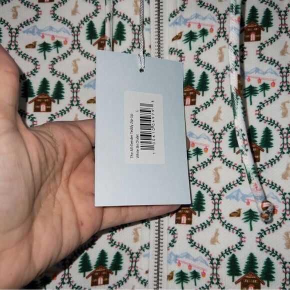 NWT Hill House White Ski Chalet All-Gender Teddy Zip Up Size‎ Large - Picture 5 of 9